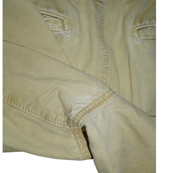 Abercrombie & Fitch Men’s Khaki Chino Shorts Size 32 Casual Flat Front - Picture 6 of 7